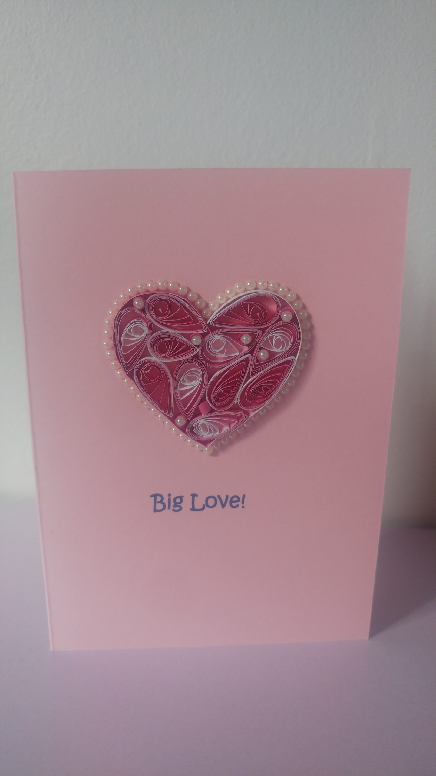 Greeting Card - Quilled Heart Design