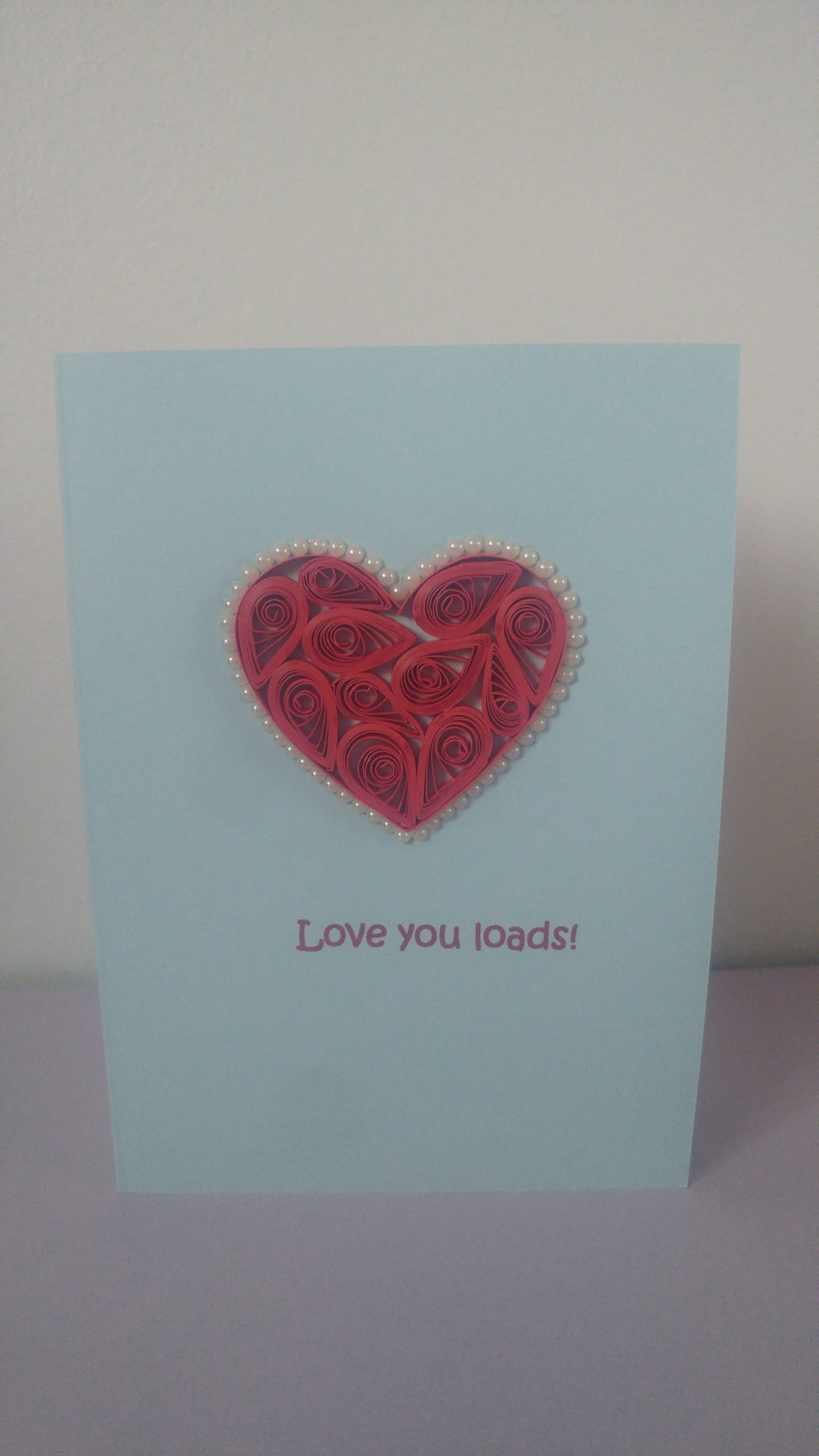 Greeting Card - Quilled Heart Design