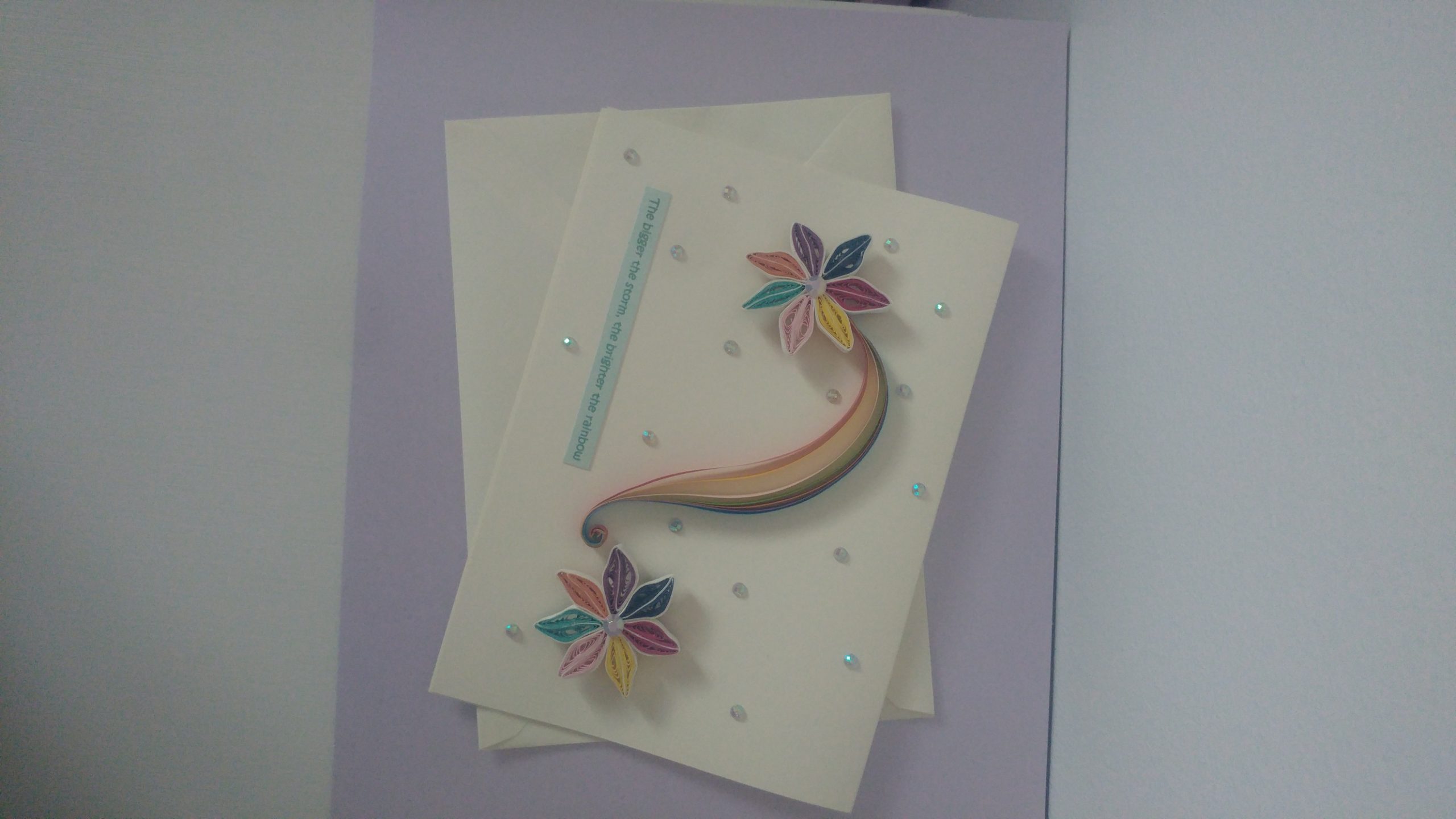 Greeting Card - Quilled Floral Design