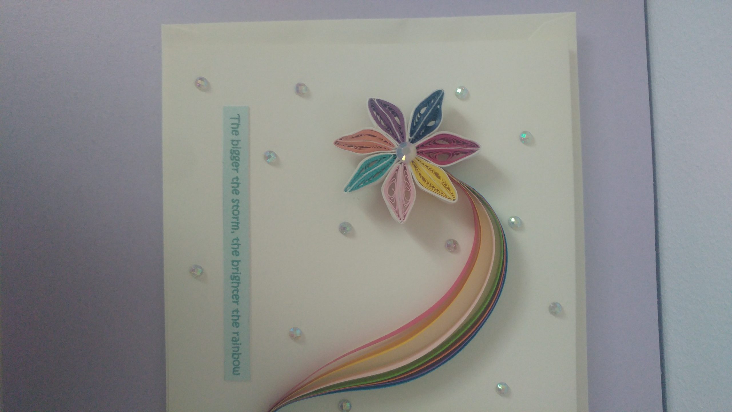 Greeting Card - Quilled Floral Design