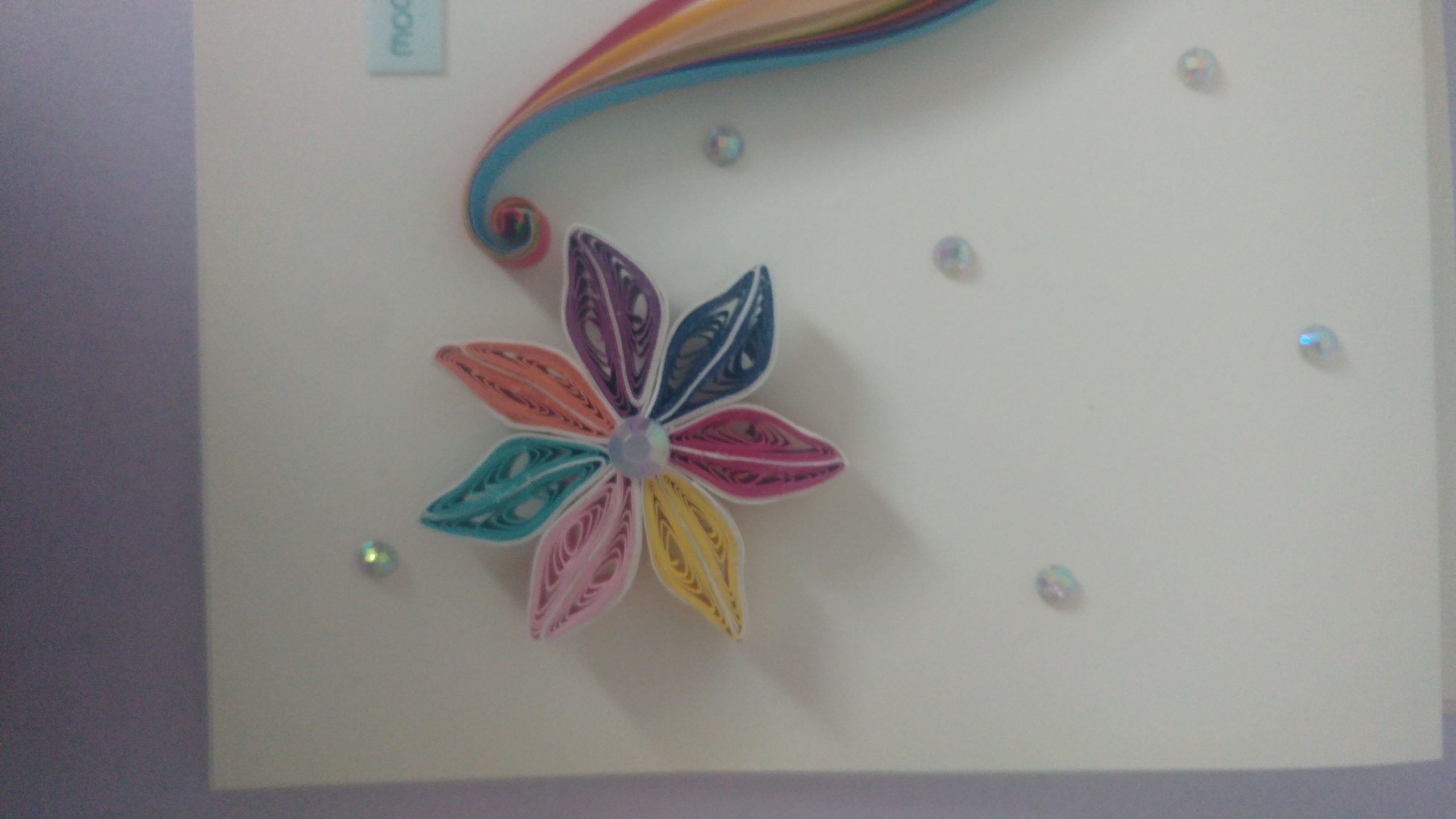 Greeting Card - Quilled Floral Design